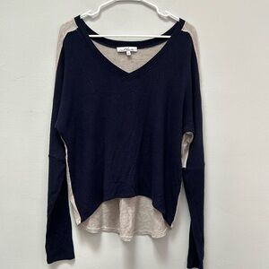 Red haute v neck sweater